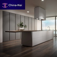 Contemporary kitchen MONOLITEoakstainless steelsteel