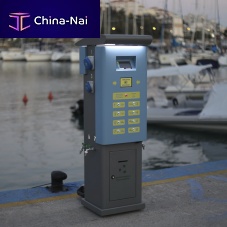 Water supply pedestal Euripus electrical distributionfor docksstainless steel