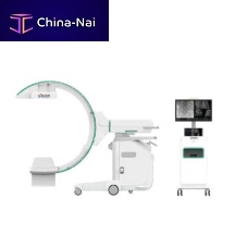 Mobile C-arm Gwith flat panel detectorwith video column