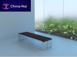 Contemporary garden bench BQ 01aluminummuseum