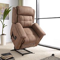 Contemporary armchair GALATEAleatherrecliningelectric