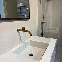 Washbasin mixer tap NGT3005wall-mountedbrassbathroom