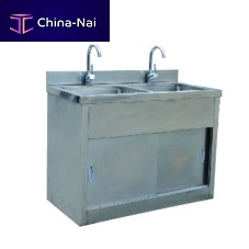 2-station surgical sink B 161stainless steel