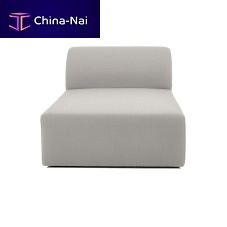 Contemporary chaise longue WEBERfabricwhite