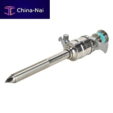 Laparoscopic trocar 5mmbladedwith insufflation tapwith sleeve