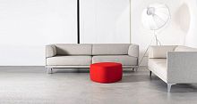 Contemporary pouf INSULA : EJ 190/191-Ffabricfoamround