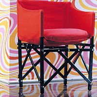 Contemporary chair RI-PIEGOindoorfabricwooden base