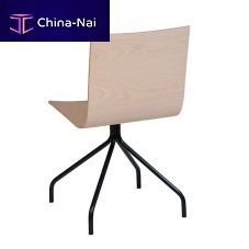 Contemporary chair ARA B3indoorwoodenmetal base