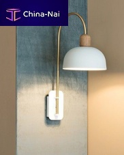 Contemporary wall light NINAindoorlacquered metalbrushed brass
