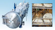 Steam industrial cooker vacuumtunasingle-tank