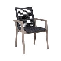 Contemporary chair COPENHAGUEgardenteakrope