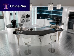 Contemporary kitchen DOLCE VITAsolid woodlacquered woodwalnut