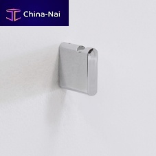 Contemporary coat hook NOK chromed metalbrassindividual