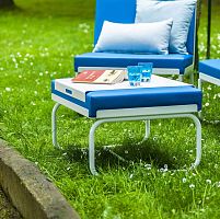 Contemporary footrest PURESunbrella®leatherlacquered aluminum