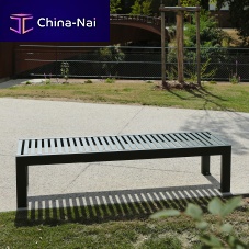 Contemporary public bench SYNERGIEsteelwithout backrestwithout armrests