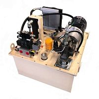 Electrically-powered hydraulic power pack for forkliftscylinderair conditioner