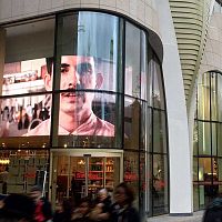 Wall-mounted LED panel ALSImedia facademodularRGB