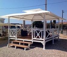 Aluminum gazebo PRESTIGE � CLASSIQUEglass fiber-reinforced polyesteraluminum frame