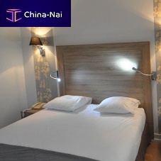 Double bed MATEAcontemporarywith headboardwith built-in light