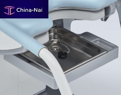Examination chair-mounted surgical basin stand 101.0751.0stainless steel