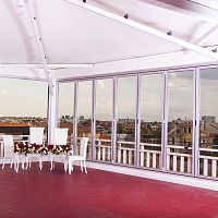 Sliding patio door KDSfoldingaluminumdouble-glazed