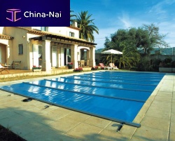 Swimming pool cover with rods WALU EVOLUTIONsecurity