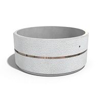 Fiber-reinforced concrete planter 95high-performance concretechromemarble