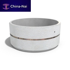 Fiber-reinforced concrete planter 95high-performance concretechromemarble