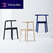 Contemporary chair SOLOindoorleatheroak