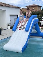 Dock slide for pedal boatsfor water park