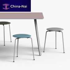 Contemporary stool RAVIOLIlinoleumsteel basestackable