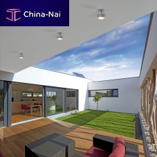 Contemporary ceiling light PUK TURN ODroundglassmetal
