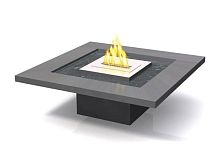 Contemporary coffee table 918concretesquarewith bioethanol burner