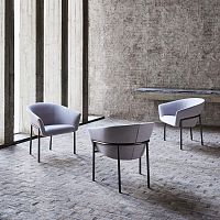 Contemporary chair METROindoorfabricleather