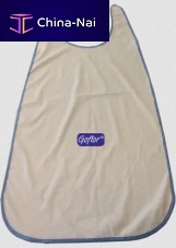 Reusable medical bib CLASSICadultwhitegrey