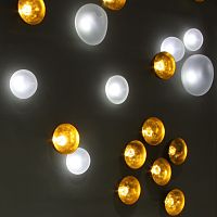 Contemporary wall light NENUPHARSindoormetalbrass