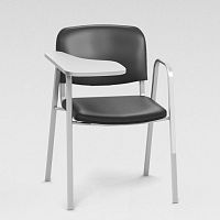 Contemporary chair MARCO indoorleathermetal base