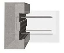 Reinforced concrete rebar connection system STABOX SISMIQUE