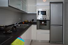 Contemporary kitchen concretesteelL-shaped