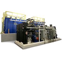 Compact sewage treatment plant