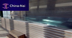 Above-ground swim spa rectangularmultiplacemosaic