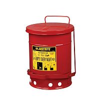 Steel waste container 09100for hazardous wastewaste oilwith lid