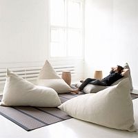 Contemporary lounge chair MYpaper yarnfabricwith removable cover
