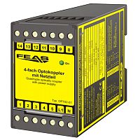 DIN rail optocoupler Opto2-01short circuit-proofwith integrated power supply