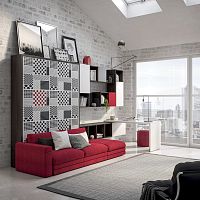 Modular sofa ON-OFFcornercontemporaryfabric