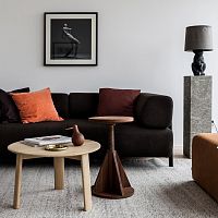 Contemporary stool by Karoline Fesserashwalnut