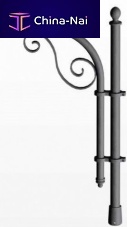 Galvanised steel lamp post arm LC 1003 aluminum