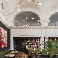 Contemporary chandelier STAR MOGIbrasssteellacquered steel