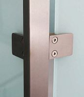 Stainless steel glass clamp VD 09for railinginterior