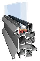 Aluminum door profile ECONOLINE